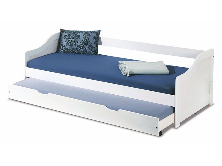 Wielofunkcyjne dwuosobowe łóżko rozsuwane Legis - białe