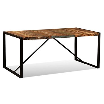 Industrialny stół Elinor 2R 180 cm - drewno regenerowane