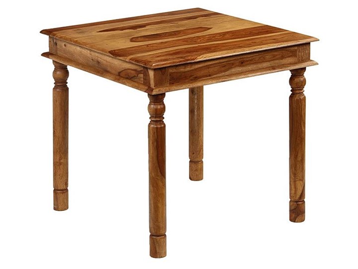 Kolonialny kwadratowy stół Cubus 2S - palisander Szerokość 80 cm Styl Vintage Wysokość 77 cm Długość 80 cm  Drewno Pomieszczenie Stoły do jadalni
