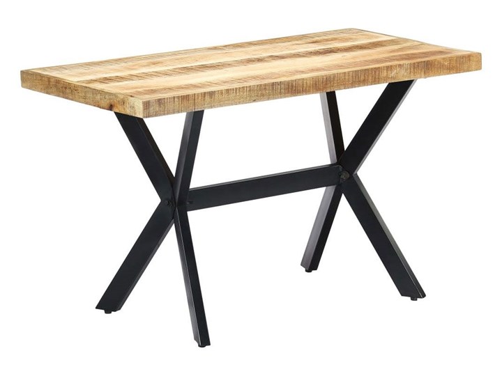 Stół z drewna mango Kalis 2X – jasnobrązowy Drewno Długość 180 cm  Szerokość 90 cm Długość 90 cm  Wysokość 76 cm Styl Vintage Styl Industrialny