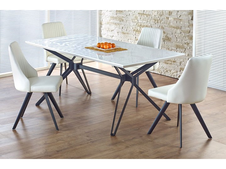 Lakierowany stół Marbos Długość 90 cm Stal Płyta MDF Szerokość 90 cm Wysokość 76 cm Kategoria Stoły kuchenne