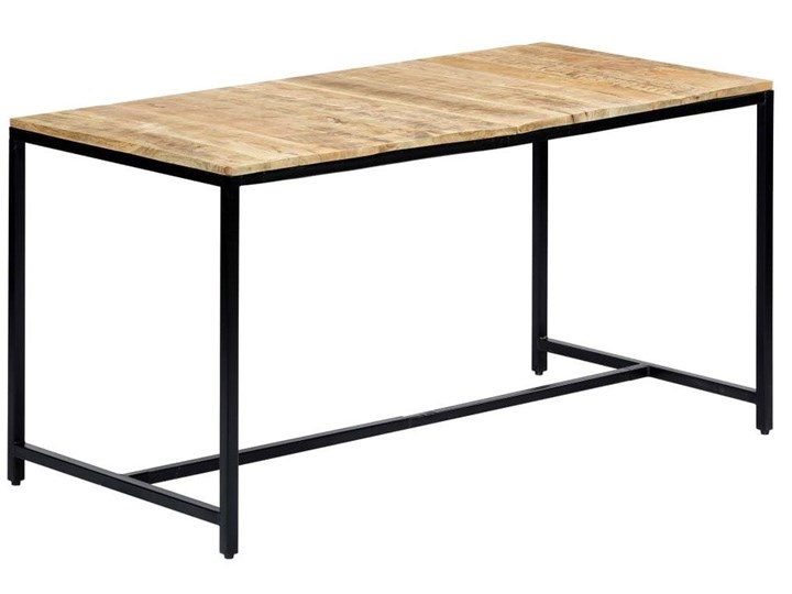 Stół industrialny z drewna mango Avis 2X – jasnobrązowy Długość 70 cm Drewno Wysokość 75 cm Długość 140 cm Szerokość 70 cm Styl Minimalistyczny