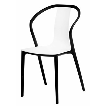 Designerskie krzesło tulipan Emeli - białe