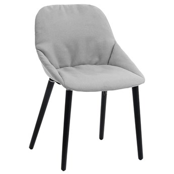 Miękkie krzesło Fabien - jasnoszare