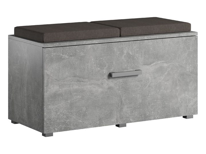 Designerska szafka na buty Adon - beton Styl Nowoczesny Płyta MDF Typ Z siedziskiem
