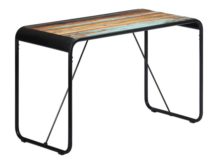 Stół z drewna odzyskanego Relond 2X – wielokolorowy Długość 60 cm Wysokość 76 cm Drewno Długość 118 cm Szerokość 60 cm Styl Industrialny