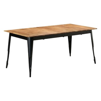 Stół z drewna akacjowego Wamis 3X – czarny