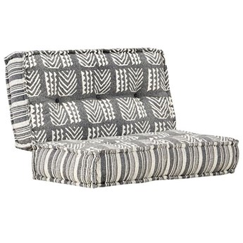 Kwadratowa piankowa sofa Gina - ciemnoszara