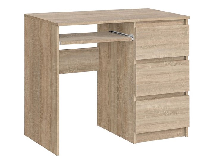 Matowe biurko Aglo - sonoma Styl Nowoczesny Głębokość 50 cm Szerokość 90 cm Kolor Beżowy