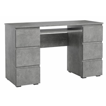 Matowe biurko Aglo 2X - beton