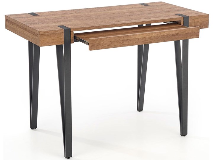 Loftowe biurko Gaga - orzech miodowy Głębokość 55 cm Pomieszczenie Pokój nastolatka Biurko konsola Stal Płyta MDF Drewno Kategoria Biurka