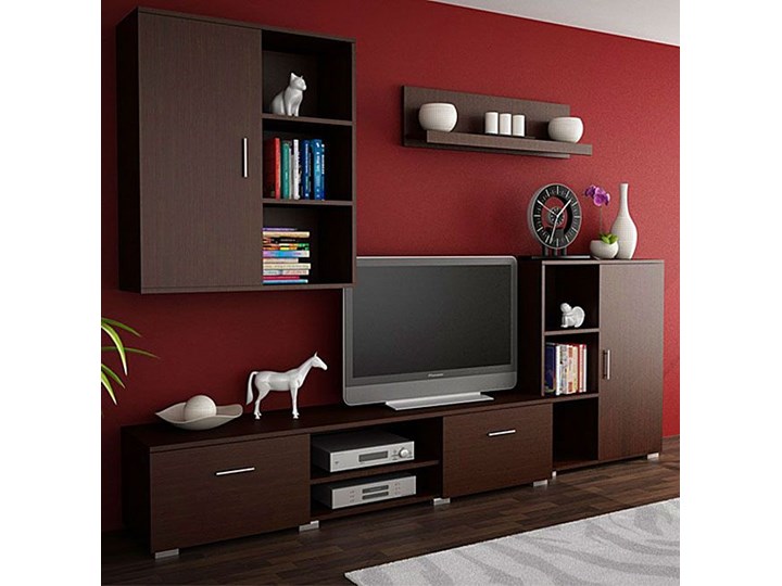 Komplet mebli Pixelo 7X - wenge Kategoria Zestawy mebli do sypialni