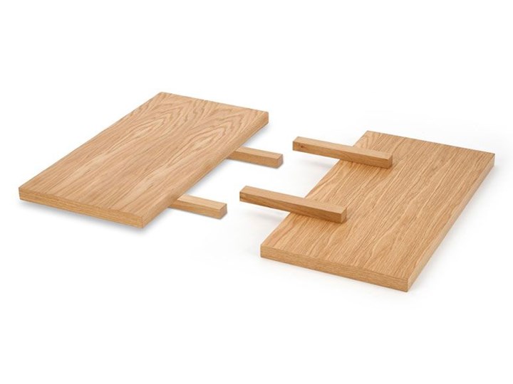 Rozkładany stół w stylu loft do jadalni Lopez 2X 140 XL - dąb Drewno Szerokość 140 cm Szerokość 85 cm Styl Minimalistyczny Długość 140 cm Wysokość 76 cm Pomieszczenie Stoły do jadalni