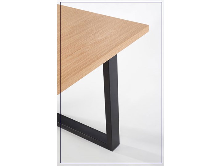 Rozkładany stół w stylu loft do jadalni Lopez 2X 140 XL - dąb Długość 140 cm Szerokość 140 cm Szerokość 85 cm Wysokość 76 cm Styl Industrialny Drewno Kolor Beżowy