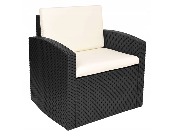Zestaw mebli ogrodowych SIESTA GRAFIT - BEŻ 4w1 Technorattan Kolor Biały Rattan Zawartość zestawu Sofa
