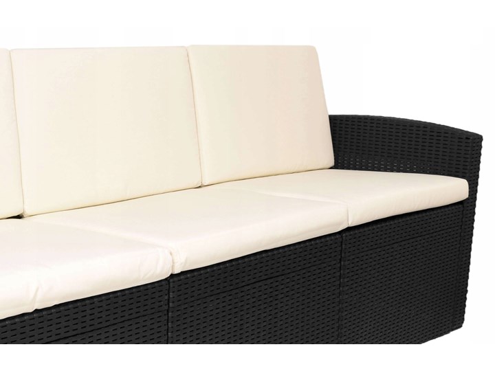 Zestaw mebli ogrodowych SIESTA GRAFIT - BEŻ 4w1 Rattan Technorattan Kolor Biały Zawartość zestawu Sofa