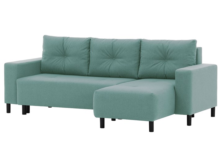 Uniwersalna sofa narożna z funkcją spania Finder Strona Prawostronne Stała konstrukcja Kolor Miętowy