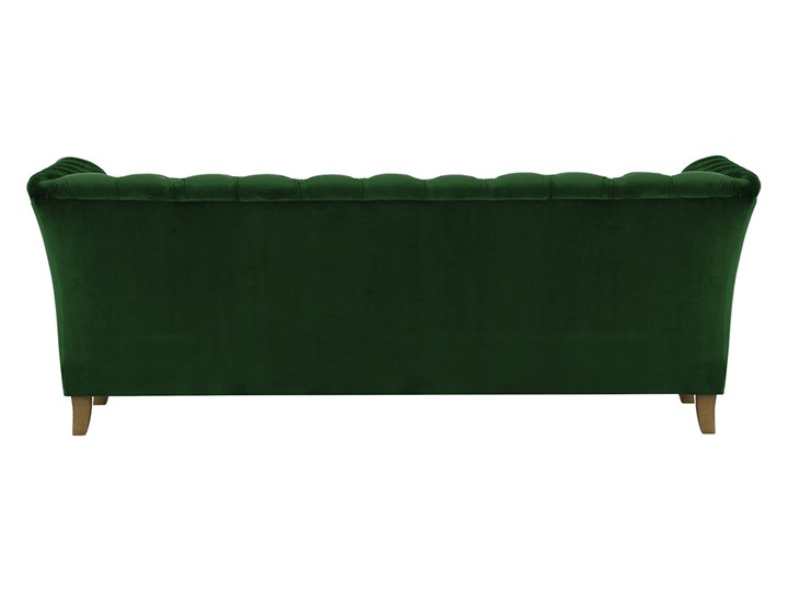 Sofa trzyosobowa Karin Głębokość 81 cm Chesterfield Szerokość 211 cm Boki Z bokami