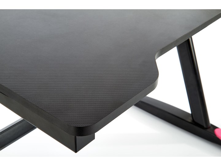Gamingowe biurko z oświetleniem LED B40 Biurko komputerowe Biurko gamingowe Szerokość 100 cm Płyta MDF Metal Biurko z nadstawką Głębokość 60 cm Stal Kategoria Biurka