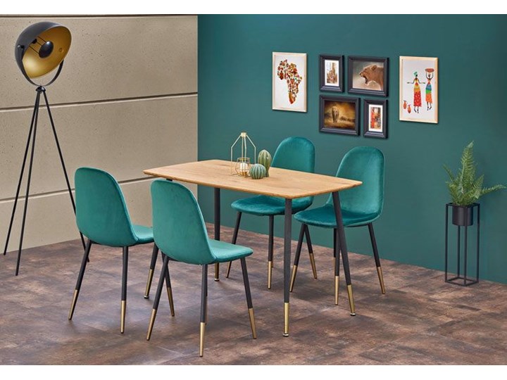 Minimalistyczny stół do salonu Seko - dąb Drewno Wysokość 76 cm Kolor Beżowy