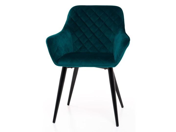 FOTEL KRZESŁO WELUR AKSAMIT DC-6369 EMERALD #93 Tapicerowane Tworzywo sztuczne Metal Tkanina Kategoria Krzesła kuchenne Pomieszczenie Biuro i pracownia