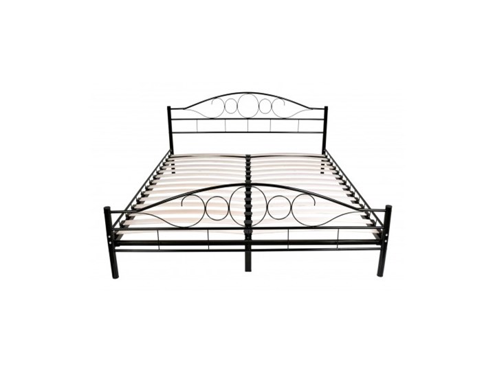 Łóżko metalowe Arrigo 140x200 - czarne Rozmiar materaca 140x200 cm Kolor Czarny