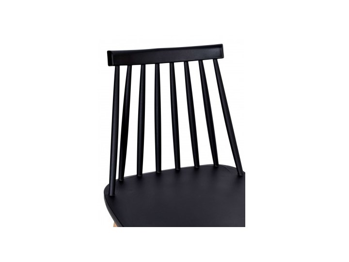 Krzesło retro K-KEN BLACK Drewno Szerokość 42 cm Styl Vintage Wysokość 78 cm Głębokość 37 cm Szerokość 33 cm Metal Tworzywo sztuczne Wysokość 36 cm Kolor Czarny