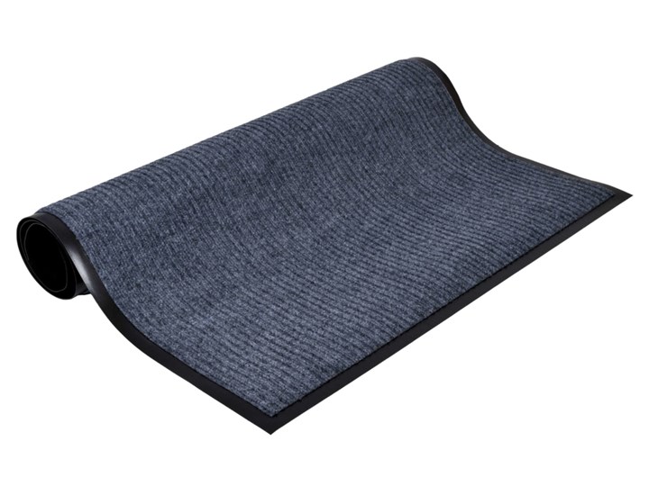 Wycieraczka wejściowa pod drzwi 90x150 cm szara Tworzywo sztuczne Guma Kolor Szary