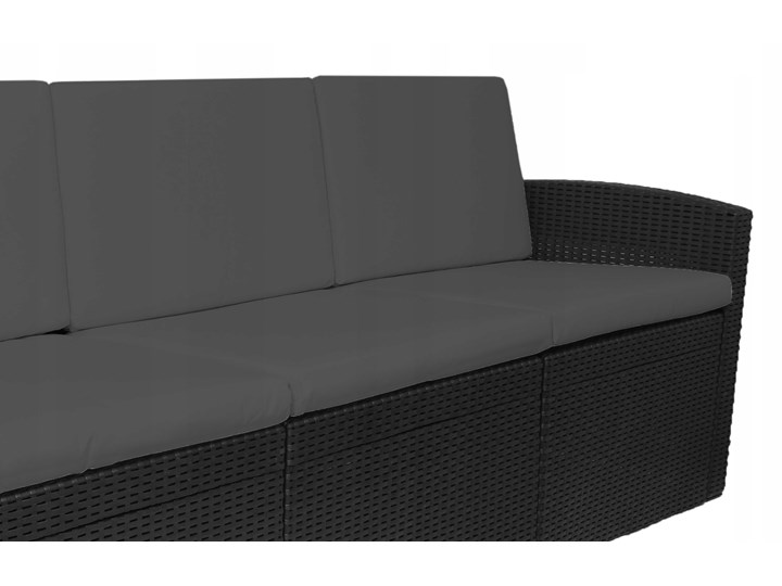 Zestaw mebli ogrodowych SIESTA GRAFIT - GRAFIT Zestawy wypoczynkowe Zestawy kawowe Rattan Tworzywo sztuczne Zawartość zestawu Sofa