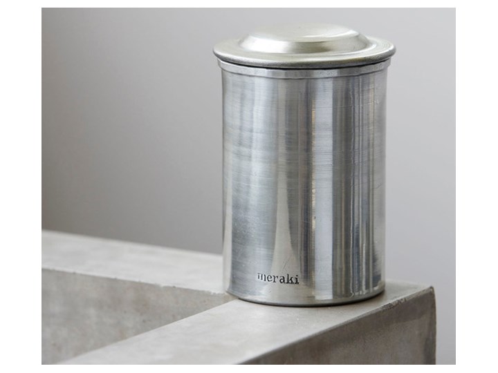 Meraki - Pojemnik do przechowywania Silver Metal Kolor Srebrny Typ Pojemniki