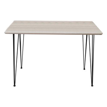Stół NITRO 2 prostokątny 120x70 nogi czarne metalowe