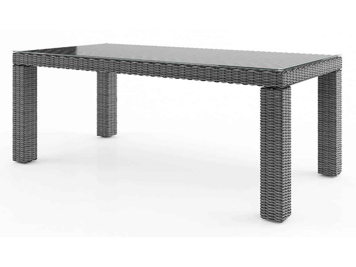 Meble ogrodowe RAPALLO 220 royal szare Rattan Tworzywo sztuczne Aluminium Technorattan Zawartość zestawu Stół