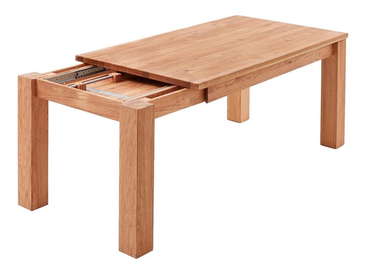 Stół dębowy rozkładany Blox Soolido Meble Metal Pomieszczenie Stoły do salonu Wysokość 78 cm Kamień Drewno Ceramika Rozkładanie Rozkładane