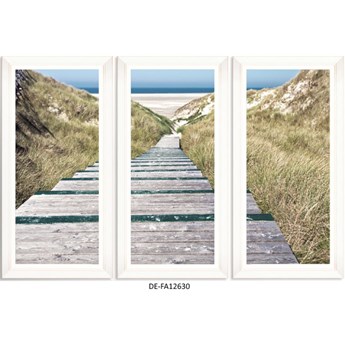 Obraz trzyczęściowy Beach Alley Tryptich 150x100 DE-FA12630 MINDTHEGAP DE-FA12630