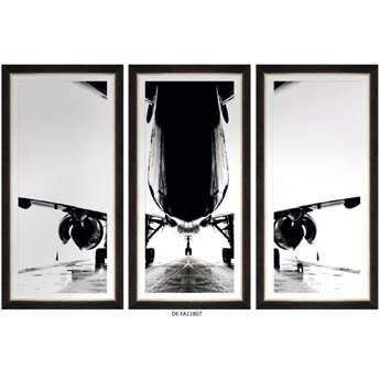 Obraz trzyczęściowy Aircraft Silhouette Tryptich 150x100 DE-FA11807 MINDTHEGAP DE-FA11807