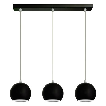 Czarno-biała lampa metalowa MARION W-L 1802/3 BK+WT