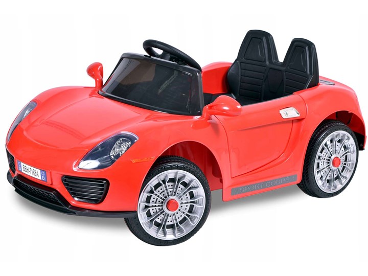 Samochodzik PORSCHE czerwony Pojazdy elektryczne Jeździki