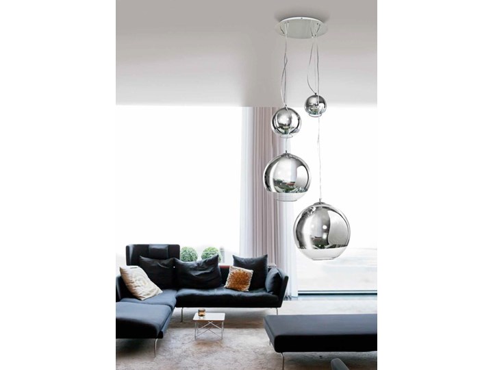 Silver Ball 4 Pomieszczenie Jadalnia Lampa kula Pomieszczenie Salon