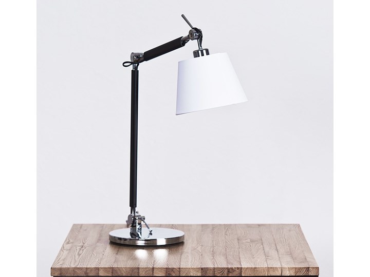 Lampa stołowa ZYTA S TABLE chromowana Lampa z abażurem Kategoria Lampy stołowe