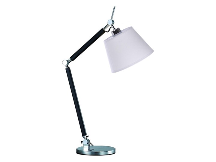 Lampa stołowa ZYTA S TABLE chromowana Lampa z abażurem Kolor Czarny Kategoria Lampy stołowe