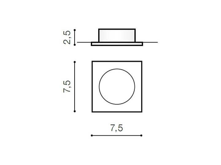 IVO SQUARE 1 Oprawa led Oprawa stropowa Kwadratowe Kategoria Oprawy oświetleniowe