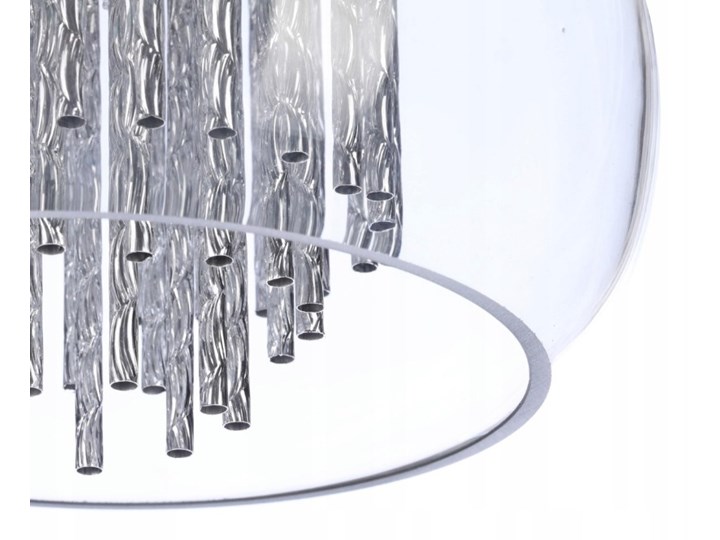 Rego 1 Metal Kategoria Lampy wiszące Lampa LED Lampa z kloszem Szkło Kolor Szary