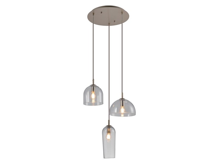 Blanca 3 Lampa LED Lampa z kloszem Ilość źródeł światła 3 źródła Szkło Metal Kolor Szary