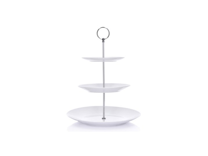 FELICIA ETAŻERKA 3 POZIOMY 26,5CM, 19CM, 15CM Patera Porcelana Kolor Biały