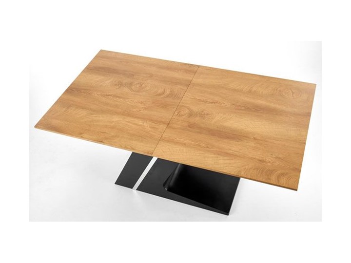 Nowoczesny rozkładany stół Azira - dąb Drewno Wysokość 75 cm Długość 90 cm Kształt blatu Prostokątny Długość 220 cm Szerokość 90 cm Rozkładanie Rozkładane