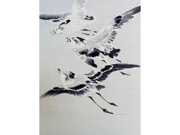 OBRAZ PŁÓTNO NA DREWNIANEJ RAMIE MEWY W STYLU HAMPTONS 60X60CM Pomieszczenie Salon