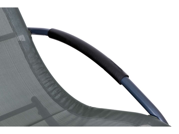 LeŻak Fotel Ogrodowy Bujany Syriusz Grey Metal Bujane Kolor Szary