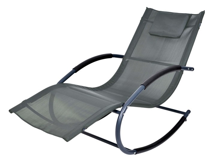 LeŻak Fotel Ogrodowy Bujany Syriusz Grey Metal Bujane Kolor Szary