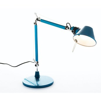 Lampa biurkowa Artemide Tolomeo Micro niebieska