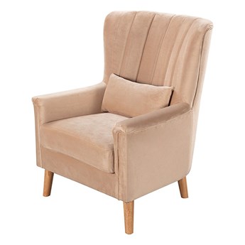 Fotel Meriva Velvet beige, 76,5 x 84 x 102 cm